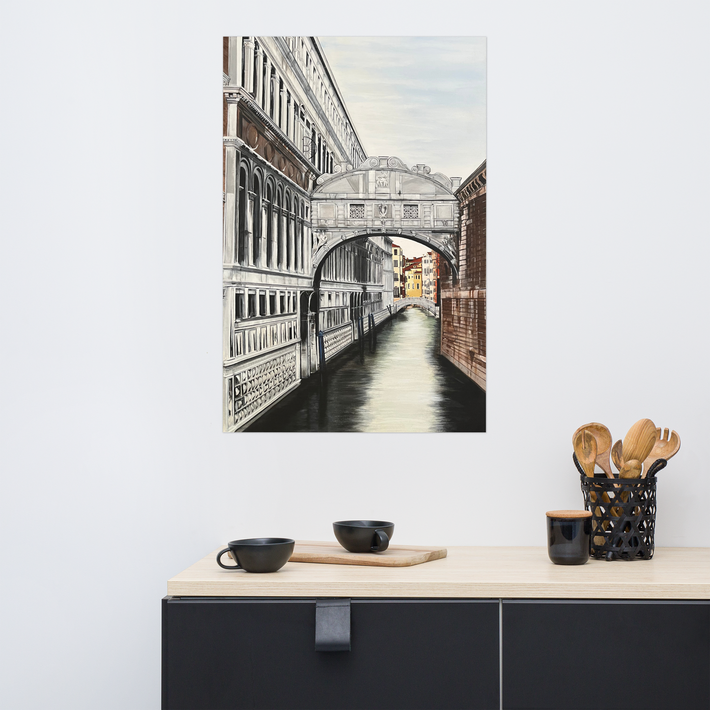Original ©allahan Art "Bridge of Sighs" Poster/Print